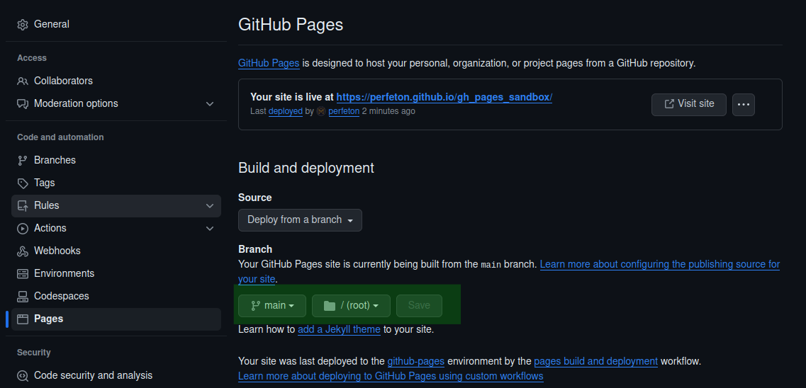 Publish Page